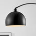 Holden Black Matte Metal Arc Standing Floor Lamp