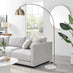 Holden Gold and White Marble Arc Standing Floor Lamp