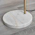 Holden Gold and White Marble Arc Standing Floor Lamp