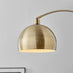 Holden Gold and White Marble Arc Standing Floor Lamp
