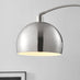 Holden Silver Metal Arc Standing Floor Lamp