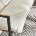 Hydra Black Metal & Cream 5 Seat Garden Sofa Set