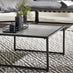 Hydra Black Metal & Cream 5 Seat Garden Sofa Set