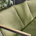 Hydra Black Metal & Green 5 Seat Garden Corner Sofa Set