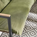 Hydra Black Metal & Green 5 Seat Garden Corner Sofa Set