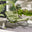Hydra Black Metal & Green Garden Rocking Chair