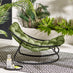 Hydra Black Metal & Green Garden Rocking Chair