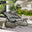 Hydra Black Metal & Grey Garden Rocking Chair