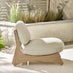 Iko Wood & Cream 4 Seat Garden Sofa & Chairs Set