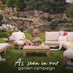 1x Iko Wood & Cream Garden Accent Chair