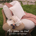 1x Iko Wood & Cream Garden Accent Chair