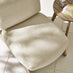 1x Iko Wood & Cream Garden Accent Chair