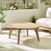 Iko Wood & Cream 4 Seat Garden Sofa & Chairs Set