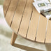 Iko Round Wood Garden Coffee Table