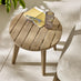 Iko Wood Round Garden Side Table