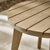 2x Iko Wood & Cream Garden Accent Chairs Set