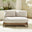 Iko Wood & Cream 2 Seat Garden Sofa
