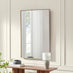 Inga Oak Wood Long Rectangle 120x80cm Wall Mirror