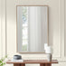 Inga Oak Wood Long Rectangle 120x80cm Wall Mirror