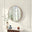 Inga Oak Wood Medium Round 80cm Wall Mirror