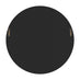 Inga Oak Wood Medium Round 80cm Wall Mirror