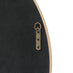 Inga Oak Wood Medium Round 80cm Wall Mirror