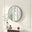 Inga Walnut Wood Medium Round 80cm Wall Mirror