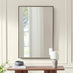 Inga Walnut Wood Long Rectangle 120x80cm Wall Mirror