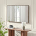 Inga Walnut Wood Long Rectangle 120x80cm Wall Mirror