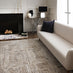 Iona Beige Textured Squares Pattern Rug 160x230
