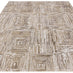 Iona Beige Textured Squares Pattern Rug 120x170