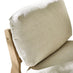1x Iko Wood & Cream Indoor / Outdoor Accent Chair