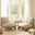 2x Iko Wood & Cream Indoor / Outdoor Accent Chairs Set