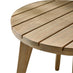 2x Iko Wood & Cream Indoor / Outdoor Accent Chairs Set