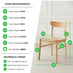 2x Bonnie Oak Effect and Rope Dining Chairs