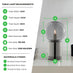 Hattie Smoked Glass & Silver Industrial Dimmable Table Lamp