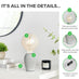 Kayla Grey Concrete and Smoked Glass Industrial Table Lamp