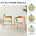 2x Masa Solid Oak and Veneer Wood Dining Chairs