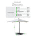 Cantilever Grey Square Garden Parasol & Base Set
