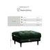 Jolene Maroon Velvet Footstool