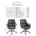 Omni Black Faux Leather Luxury Swivel Office Chair
