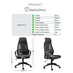 Ubico Black Mesh Office Chair