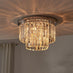 Isabella Cut Glass Crystal Drop Ceiling Light