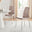 2x Isco Cappuccino Beige Faux Leather Dining Chairs