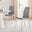 2x Isco Grey Faux Leather Dining Chairs