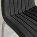 2x Isco Black Faux Leather Dining Chairs