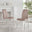 2x Isco Cappuccino Beige Faux Leather Dining Chairs