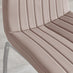 2x Isco Cappuccino Beige Faux Leather Dining Chairs