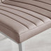 2x Isco Cappuccino Beige Faux Leather Dining Chairs