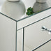 Italian 3 Drawer Mirrored Bedside Table